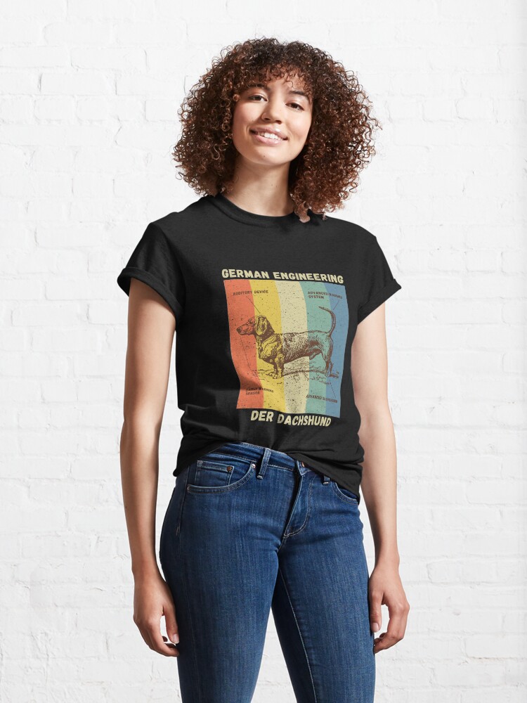 Alternate view of Sarcastic Dachshund Funny Wiener Dog Joke Gift Classic T-Shirt