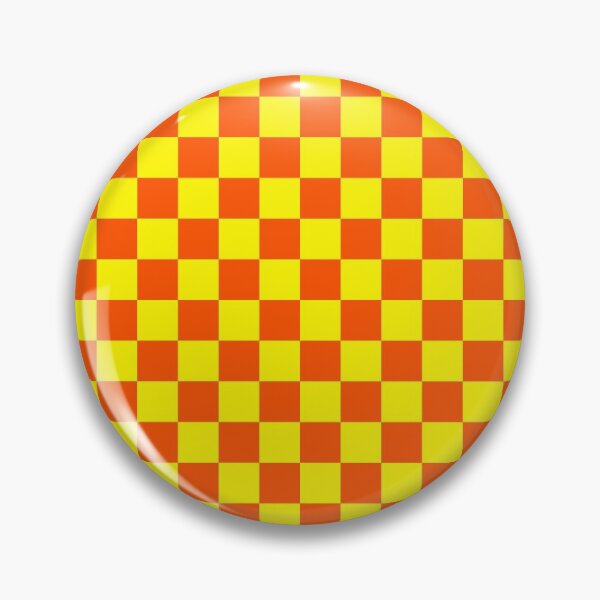 Item preview, orange and yellow checker board pattern designed and sold by pauloneill-art.