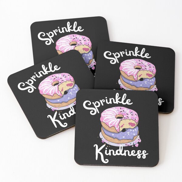 Item preview, Sprinkle Kindness - Pink Donut - Doughnut with Sprinkles designed and sold by TeesForNerds.