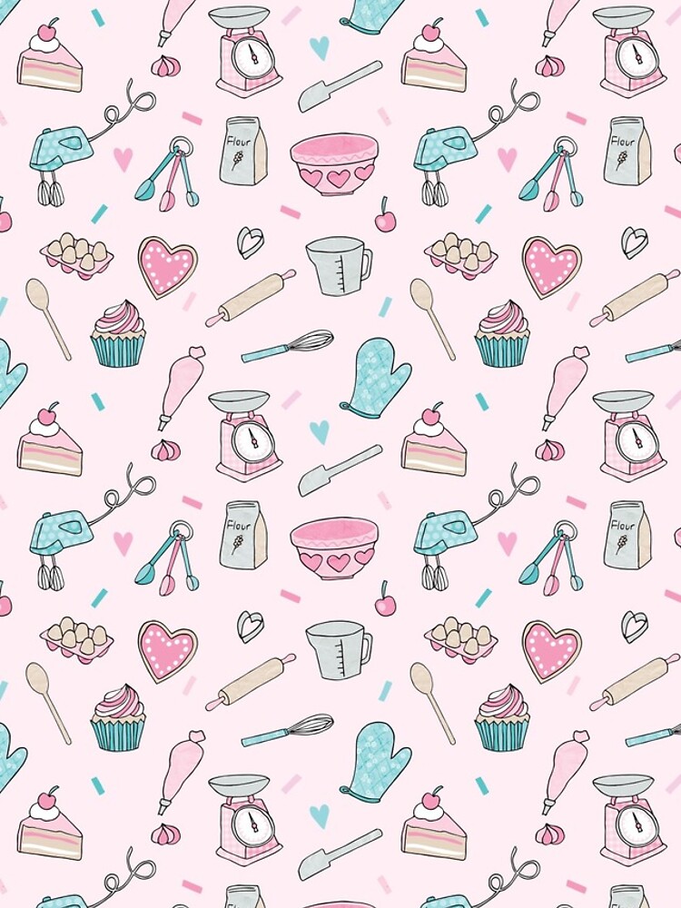 Thumbnail 5 of 5, iPhone Case, Pink Baking Pattern designed and sold by jillyjilly.
