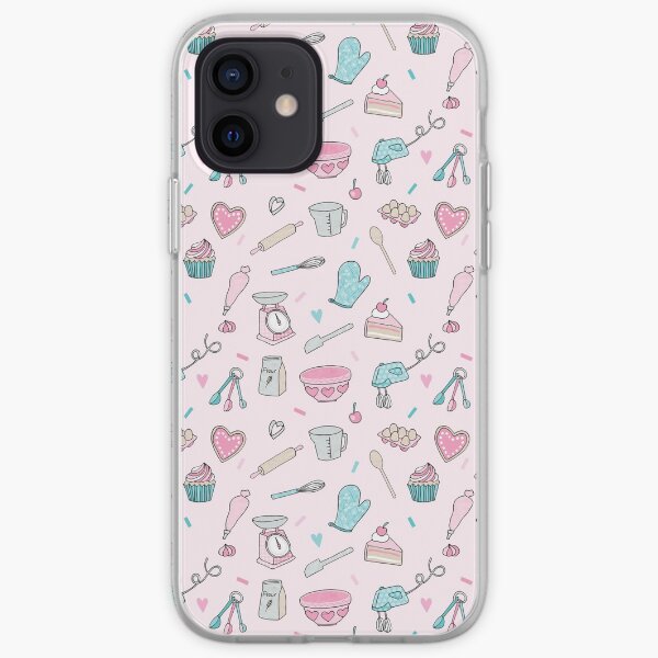 Pink Baking Pattern iPhone Soft Case