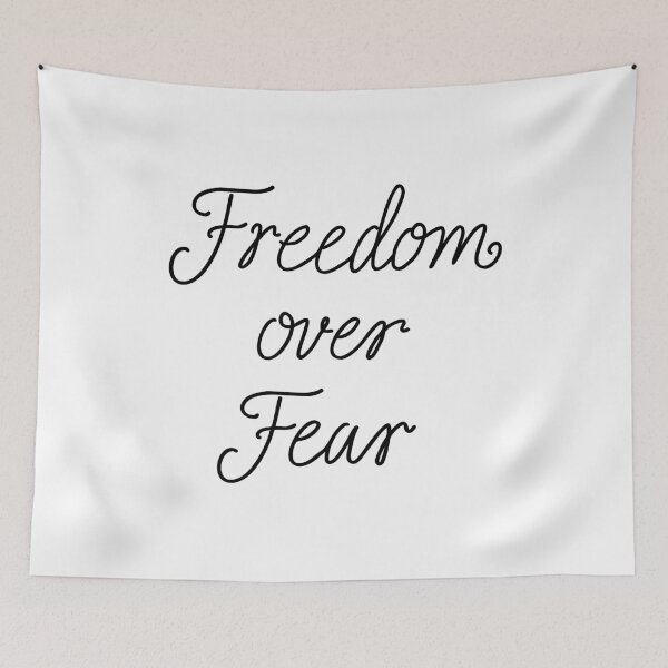 Item preview, FREEDOM OVER FEAR (black) designed and sold by JennieCarolina.