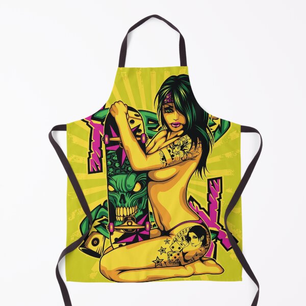 Item preview, Skull Skateboard with girl designed and sold by Yoga  Design.