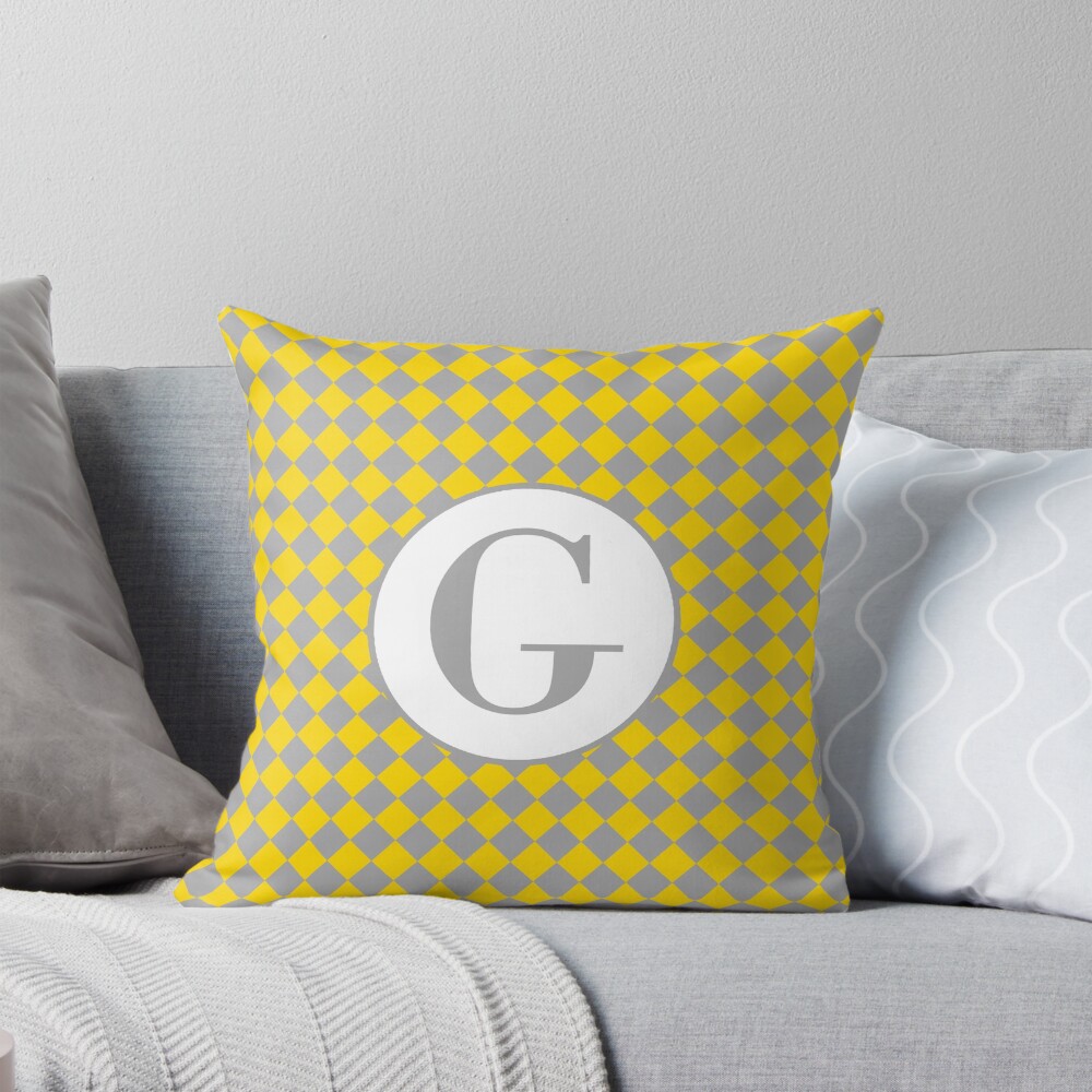 Item preview, Throw Pillow designed and sold by MonogramMonkey.