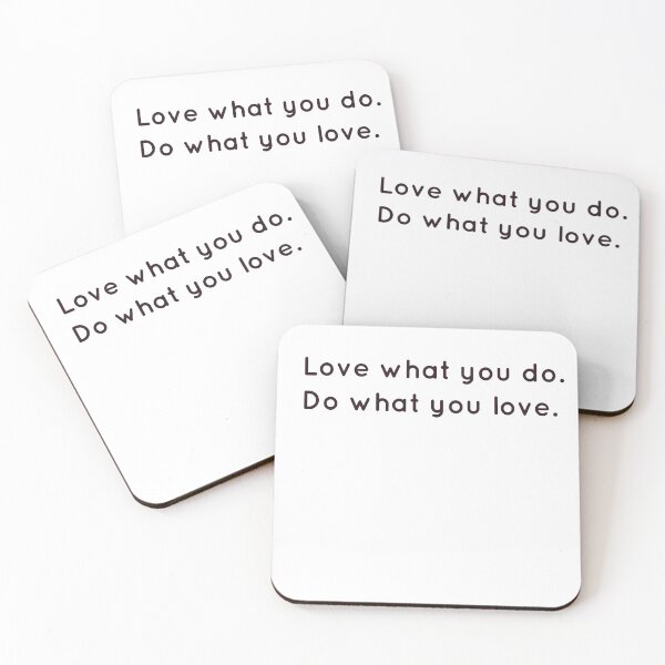 Item preview, Love what you do. Do what you love. Black text designed and sold by FunkiFunki.