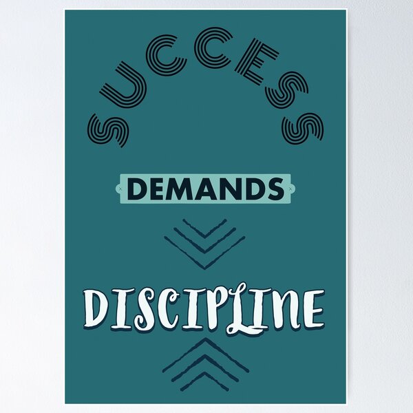 Item preview, Success Demands Discipline designed and sold by MotivationFlow.