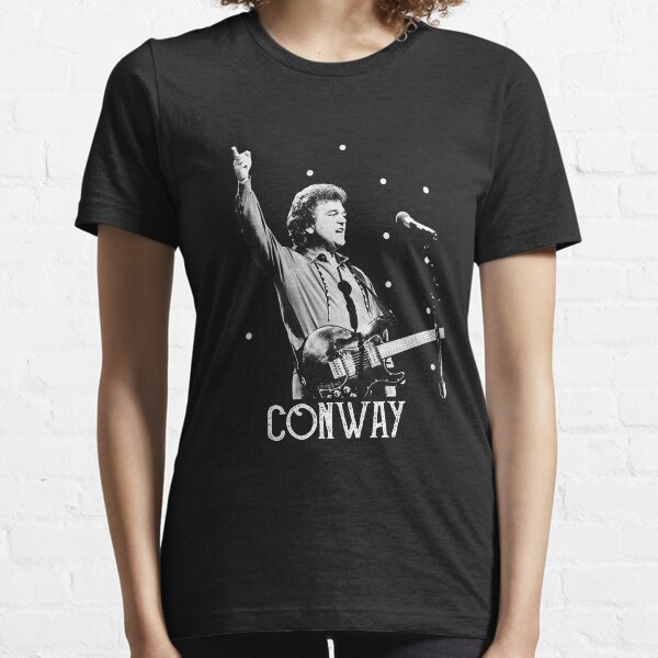 Conway Twitty - White Stencil Essential T-Shirt