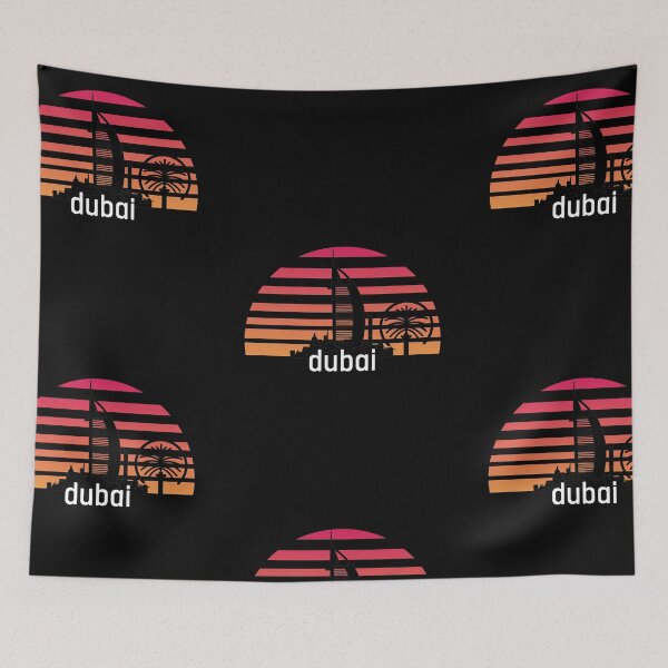 Item preview, Sunset Dubai Skyline designed and sold by sgmydesigns.
