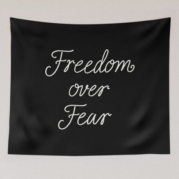 Item preview, FREEDOM OVER FEAR (offwhite) designed and sold by JennieCarolina.