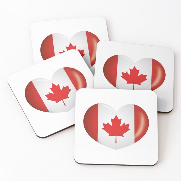 Item preview, Icon representing Canada heart button flag. Ideal for catalogs of institutional materials and geography designed and sold by LucianoCosmo.