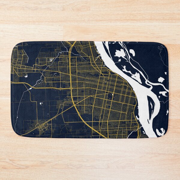 Item preview, Rosario City Map of Argentina - Gold Art Deco designed and sold by deMAP.