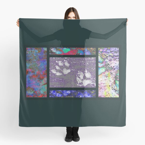 Paw Prints Collage Scarf