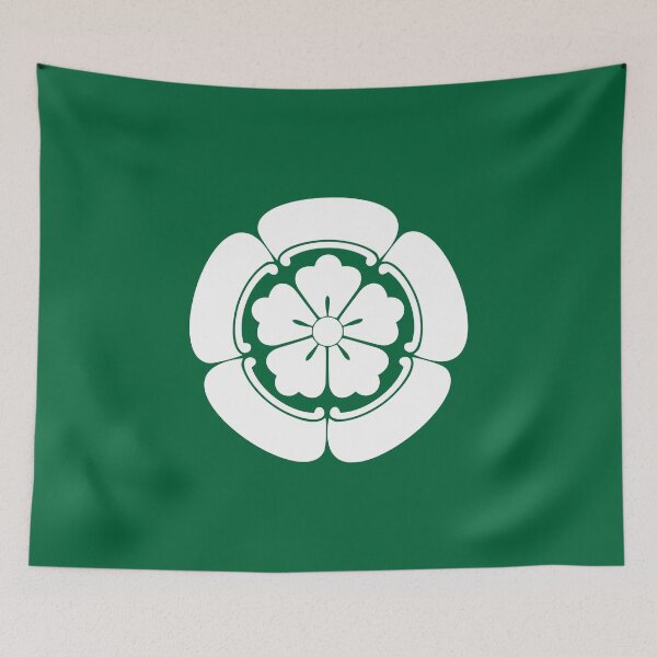 Item preview, Oda Clan Kamon/Mon White/Dark Green designed and sold by JollyImp.