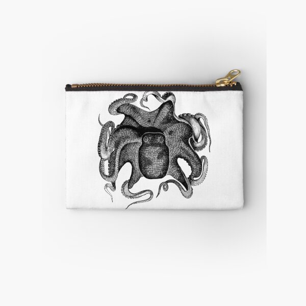 Item preview, Vintage Cuttle Fish Illustration Retro 1800s Black and White Image designed and sold by SilverSpiral.