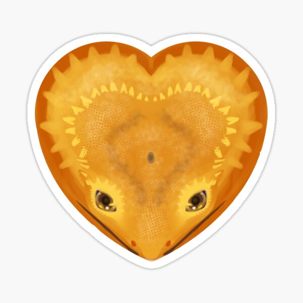 Item preview, Heart Shaped Bearded Dragon designed and sold by perana.