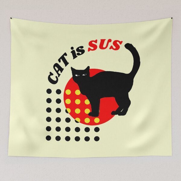 Item preview, Cat is SUS - Retro designed and sold by artiepants.