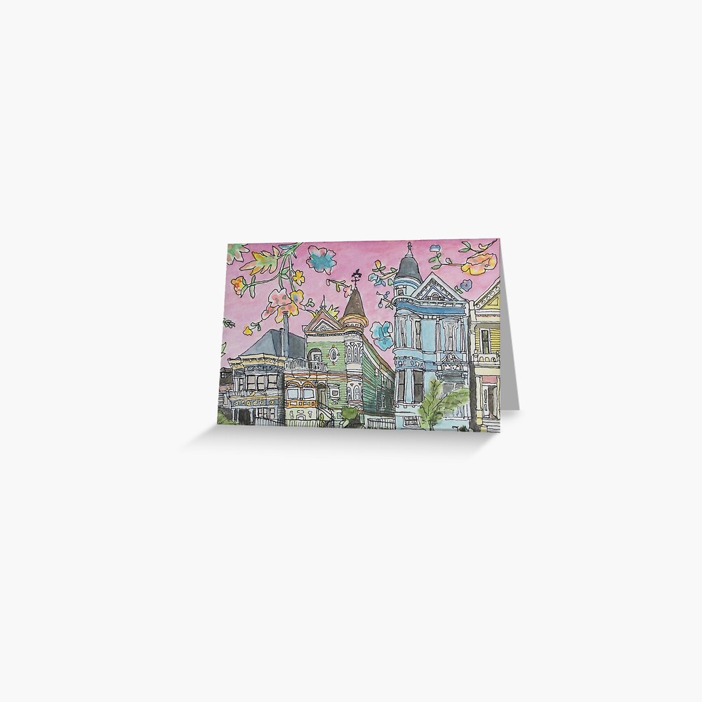 San Francisco Houses #4 Greeting Card