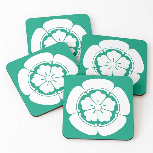 Item preview, Oda Clan Kamon/Mon White/Light Green designed and sold by JollyImp.