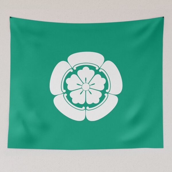 Item preview, Oda Clan Kamon/Mon White/Light Green designed and sold by JollyImp.