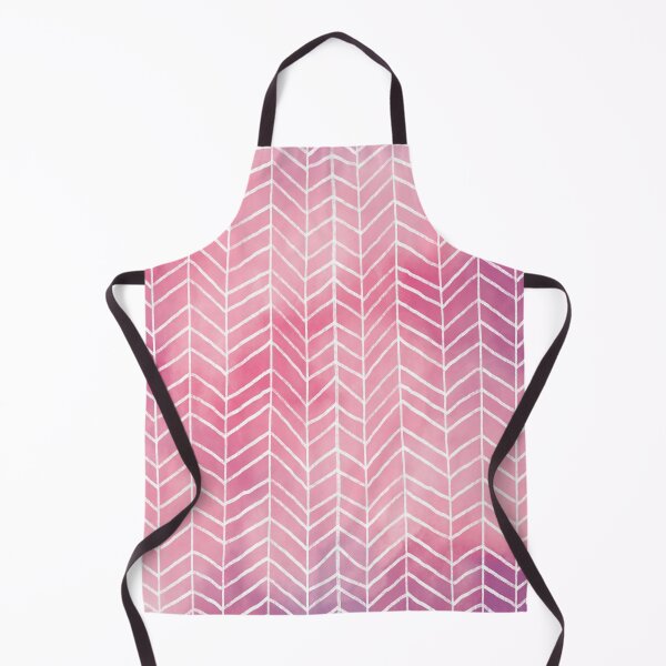 Item preview, Pink Watercolor Herringbone Pattern (pink/white) designed and sold by Design Minds Boutique.
