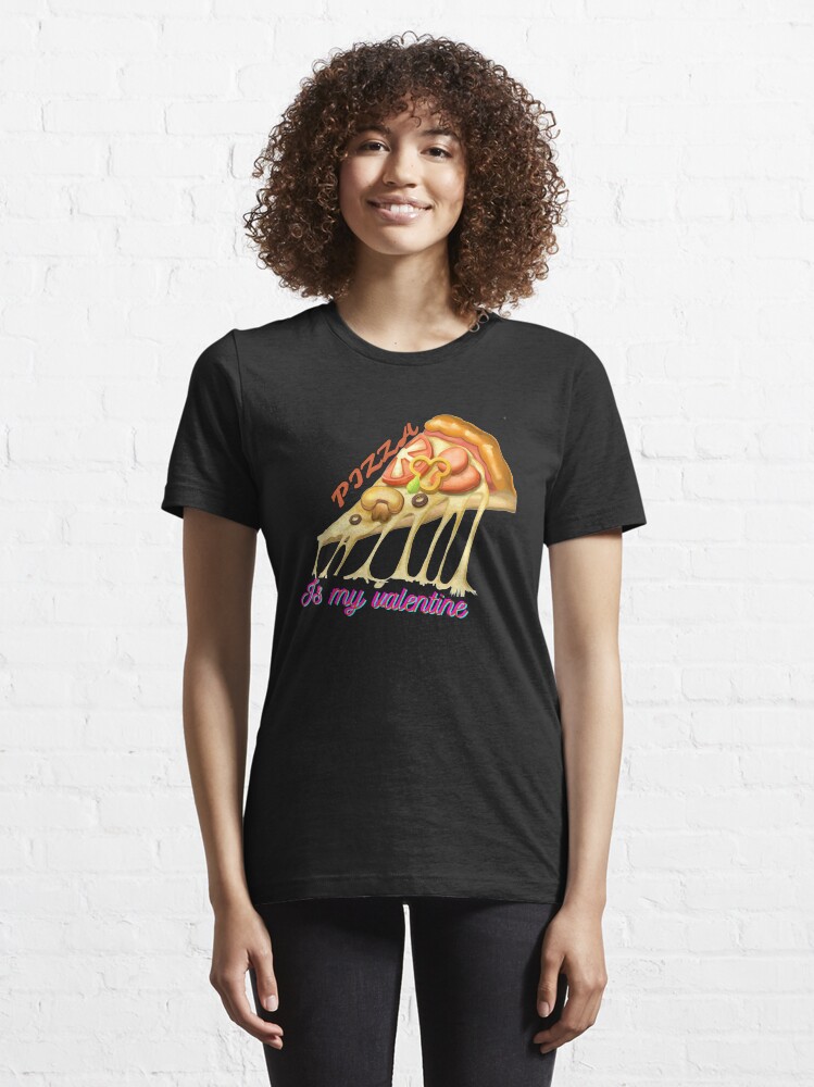 Alternate view of Pizza Is My Valentine Essential T-Shirt Essential T-Shirt
