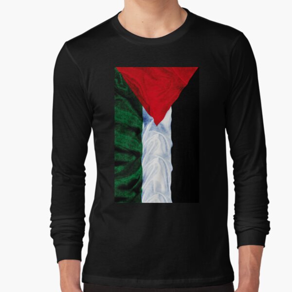 Palestine Flag Map' Men's Longsleeve Shirt