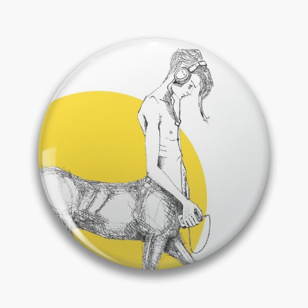 Item preview, Young centaur with headphones and mp3 player, yellow designed and sold by Francesco Carli.