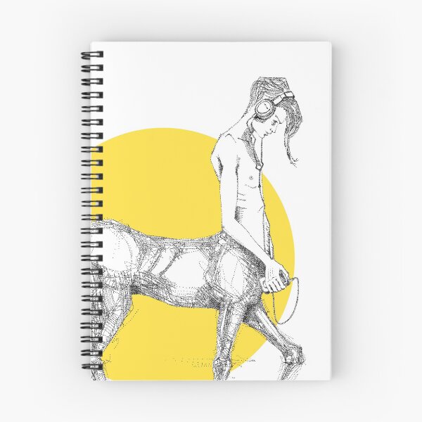 Item preview, Young centaur with headphones and mp3 player, yellow designed and sold by Francesco Carli.