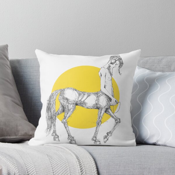 Item preview, Young centaur with headphones and mp3 player, yellow designed and sold by Francesco Carli.