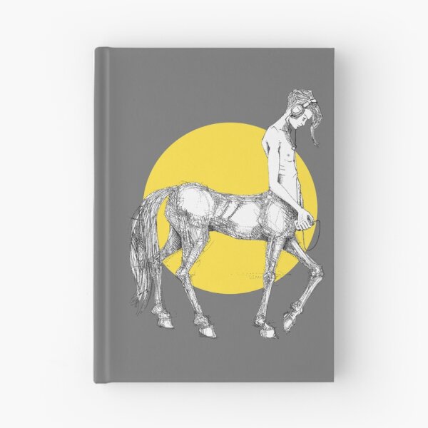 Item preview, Young centaur with headphones and mp3 player, yellow designed and sold by Francesco Carli.