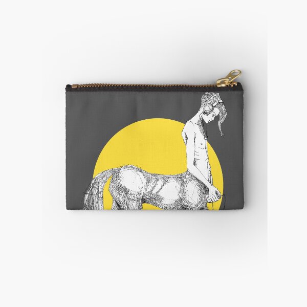 Item preview, Young centaur with headphones and mp3 player, yellow designed and sold by Francesco Carli.