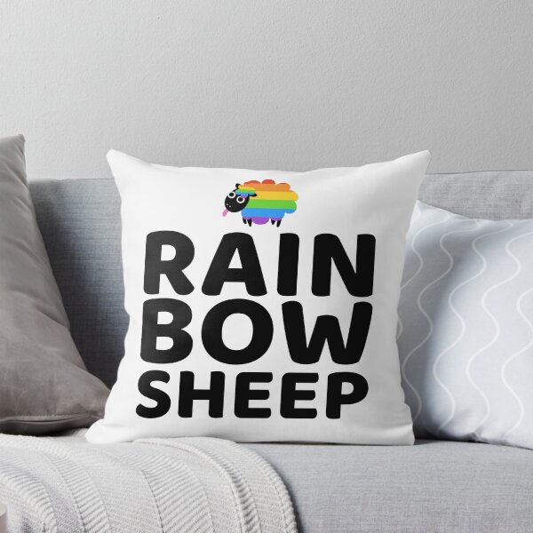 Item preview, Rainbow Sheep over Black Sheep | Be different designed and sold by Petra Becker.