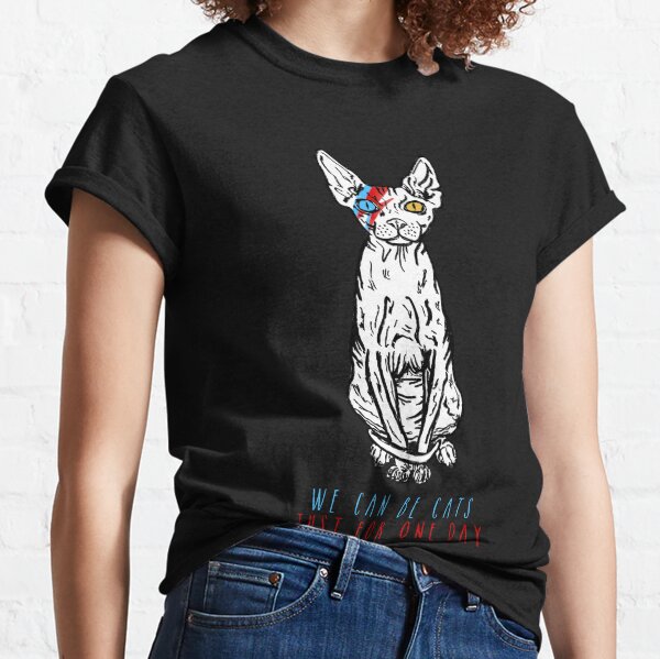 Rebel Rebel Cat Camiseta clásica