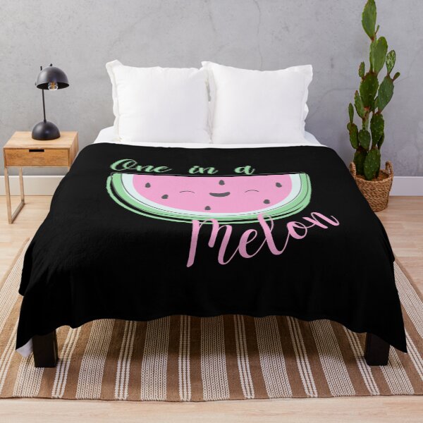 Item preview, One In A Melon - Kawaii Watermelon - Cute Watermelon Quote designed and sold by TeesForNerds.