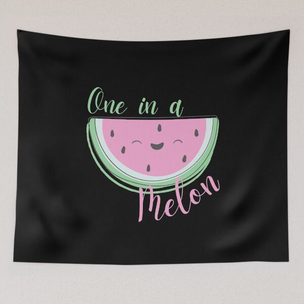 Item preview, One In A Melon - Kawaii Watermelon - Cute Watermelon Quote designed and sold by TeesForNerds.