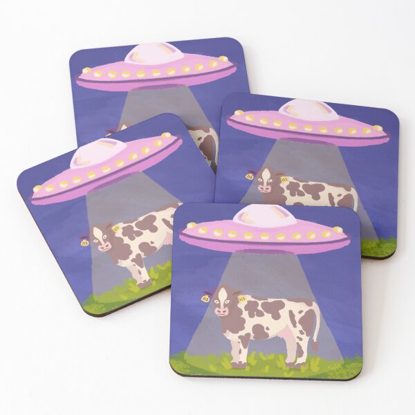 Item preview, Cow Abduction Illustration designed and sold by AoifeCeitinn.