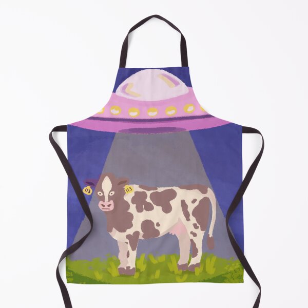 Item preview, Cow Abduction Illustration designed and sold by Aoife Céitinn Art.