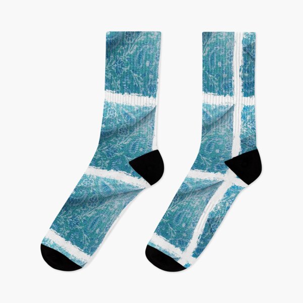 Item preview, Blue Thread And Grunge Ditsy Print designed and sold by Capuletdesigns.