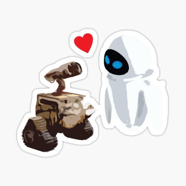 Wall-e y Eva Pegatina