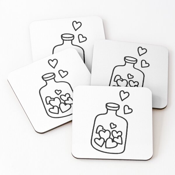 Artikelvorschau, Doodle of a bottle with hearts  entworfen und verkauft von Inaslind.