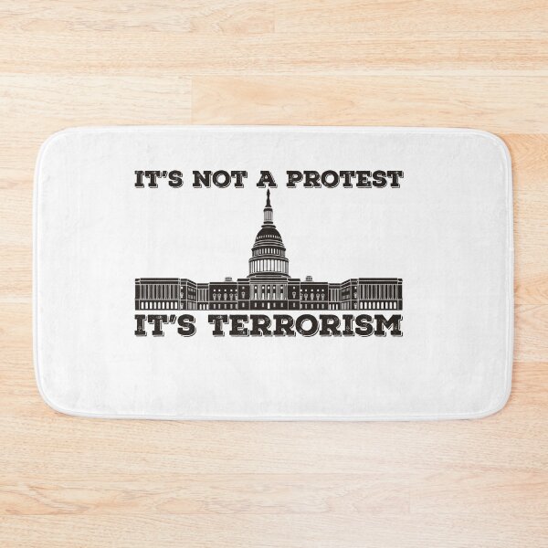 Item preview, U.S. Capitol Riots Terrorism Not A Protest Quote designed and sold by AritraSur.