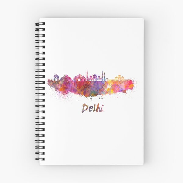 Item preview, Delhi skyline in watercolor designed and sold by paulrommer.