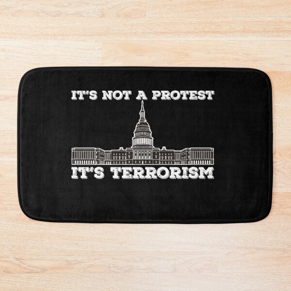 Item preview, U.S. Capitol Riots Terrorism Not A Protest Quote designed and sold by AritraSur.