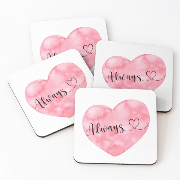 Item preview, "Always" With Cute Lettering and Heart designed and sold by BlushPearls.