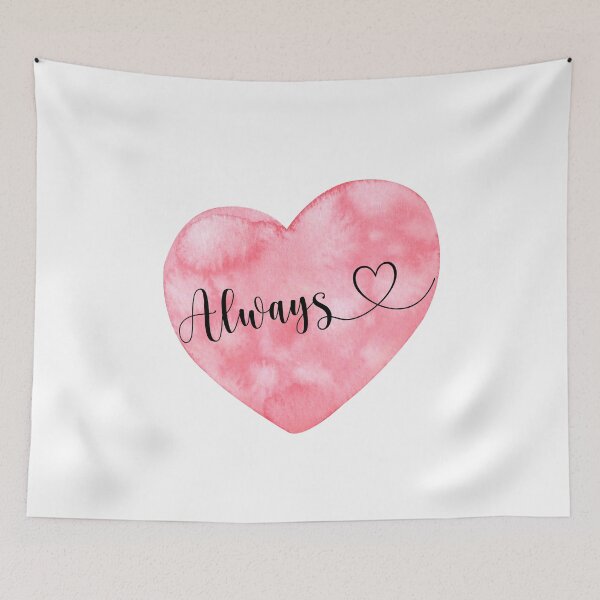Item preview, "Always" With Cute Lettering and Heart designed and sold by BlushPearls.