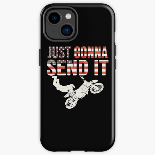 Ich werde es einfach schicken T-ShirtNUR SENDEN SIE ES AMERICAN FLAG MOTOCROSS DIRT BIKE iPhone Robuste Hülle