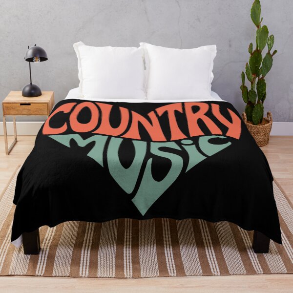 Item preview, Country Music Art Heart Shaped designed and sold by ecdato.