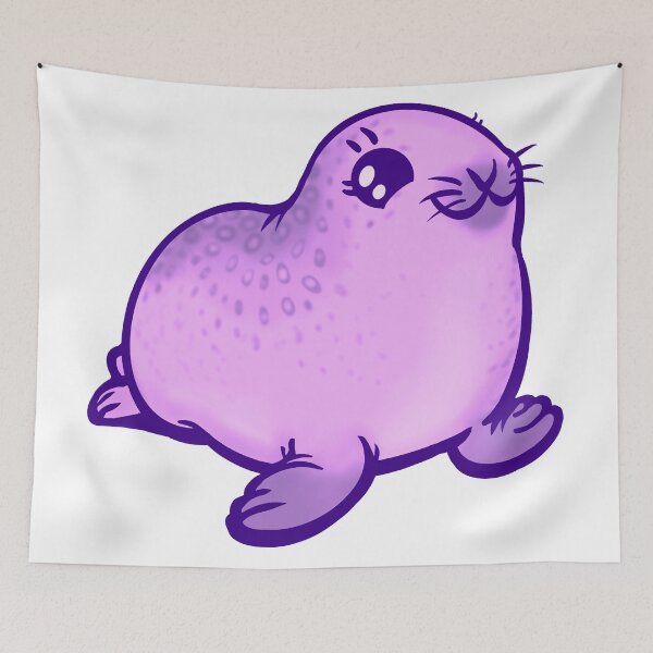Item preview, Purple Baby Ringed Seal the Animal designed and sold by RJKpoyp.