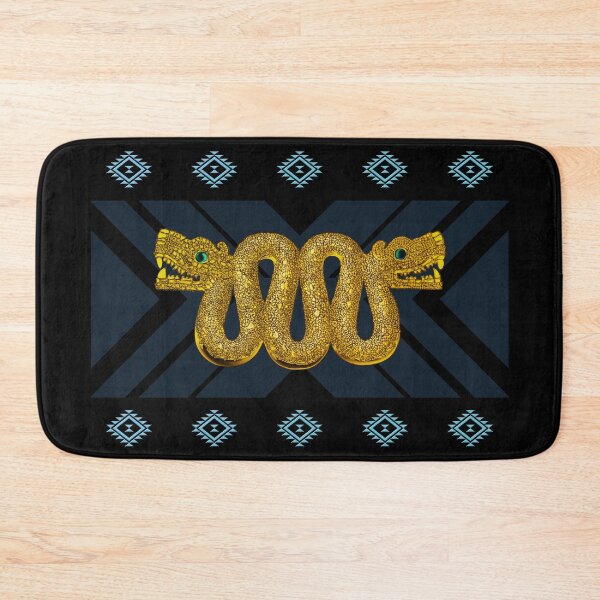 Item preview, Gold Aztec Double-Headed Serpent Maquizcoatl designed and sold by kernowerno.
