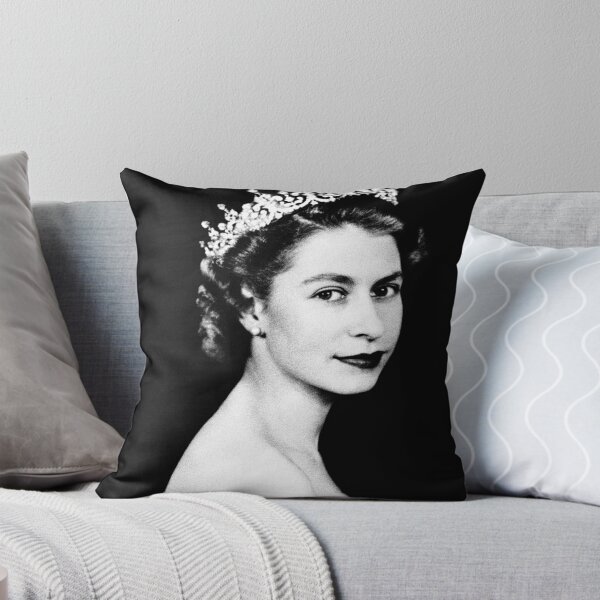 Vista previa del artículo con la obra «Reina Isabel II - Retro», diseñado y vendido por RomancePool.